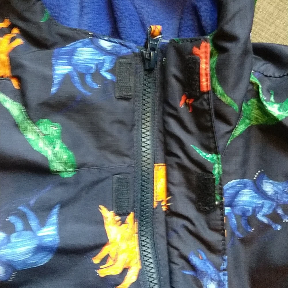 Navy Blue Dinosaur Jacket Shell 18-24m